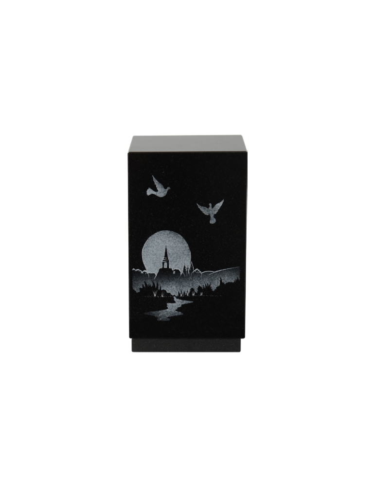 Urne en Granit 3 litres 17 x 17 x 29 cm | PF Store.