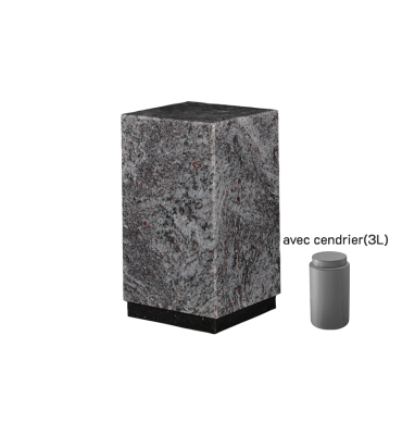 Urne en Granit 3 litres 17 x 17 x 29 cm | PF Store.