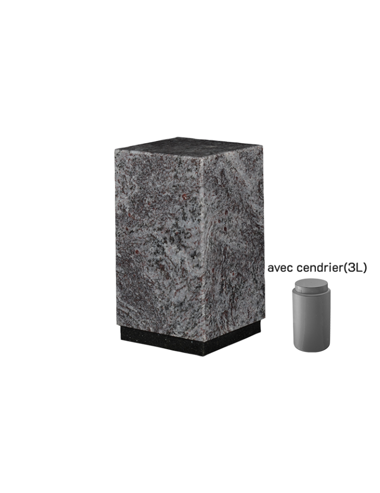 Urne en Granit 3 litres 17 x 17 x 29 cm | PF Store.