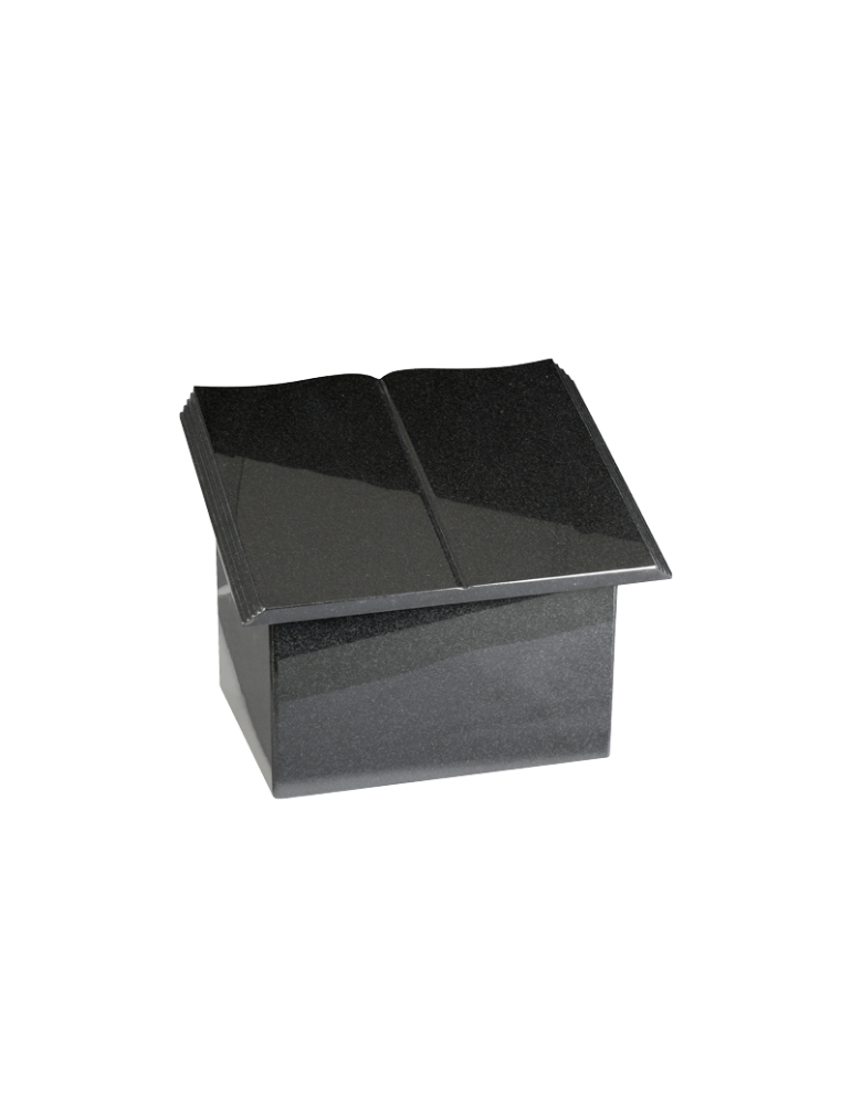 Urne en Granit 8 litres et 2 cendriers Plaque: 45 x 35 Socle: 32 x 25.