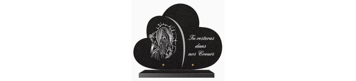 Plaques funéraires granit personnalisées