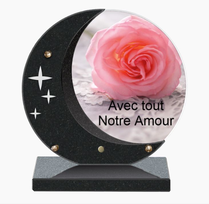 Plaque Altuglas CA39 - Lune Granit - 25x25
