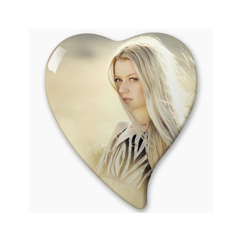 Médaillon Coeur virgule droite