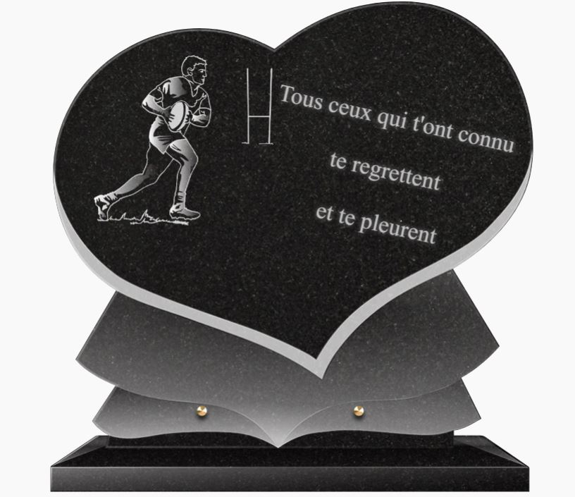 PLAQUE GRANIT COEUR CG11 39x36